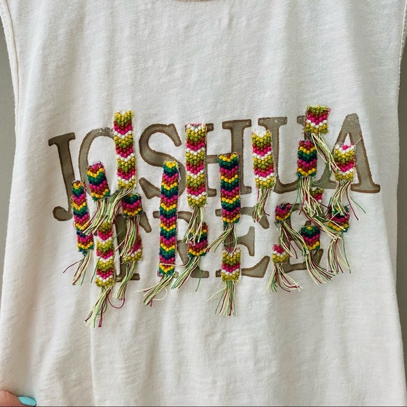 Pilcro by Anthro. Joshua Tree Twist-Back Tank Top Cream Sz Small - Picture 5 of 11